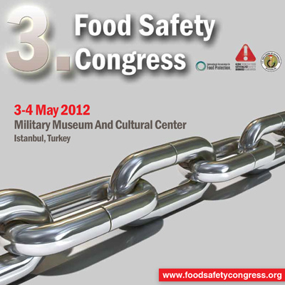 3. Gıda Güvenliği Konferansı, 3-4 Mayıs, İstanbul, Türkiye